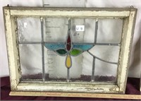 Antique Stained Glass Window Pane