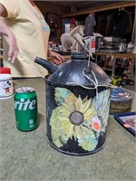 Hand Painted VTG Oil Can