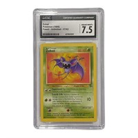 Pokemon Zubat 1999 Fossil Unlimited Cgc 7.5