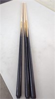 Set of 3  Pool Cues 36 Inch Shorty Cue for Kids