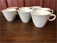 Franciscian White Stoneware Coffee Cups