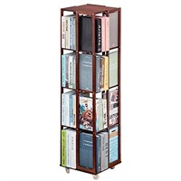 COPREE 5 Tier Rolling Bookcase, Bamboo 360