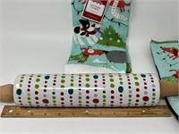 Christmas Dog Themed Baking Mit Rolling Pin