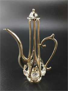 24 kt gold plated Franklin Mint tea pot from Mille