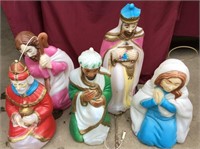Vintage Blow Mold Nativity Scene