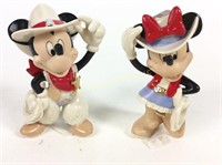 Lenox Rodeo Mickey and Rodeo Minnie Figurines