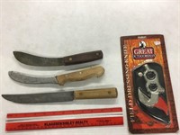 NIB field dressing knife, others