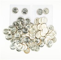 Coin 100 Silver Roosevelt Dimes-BU
