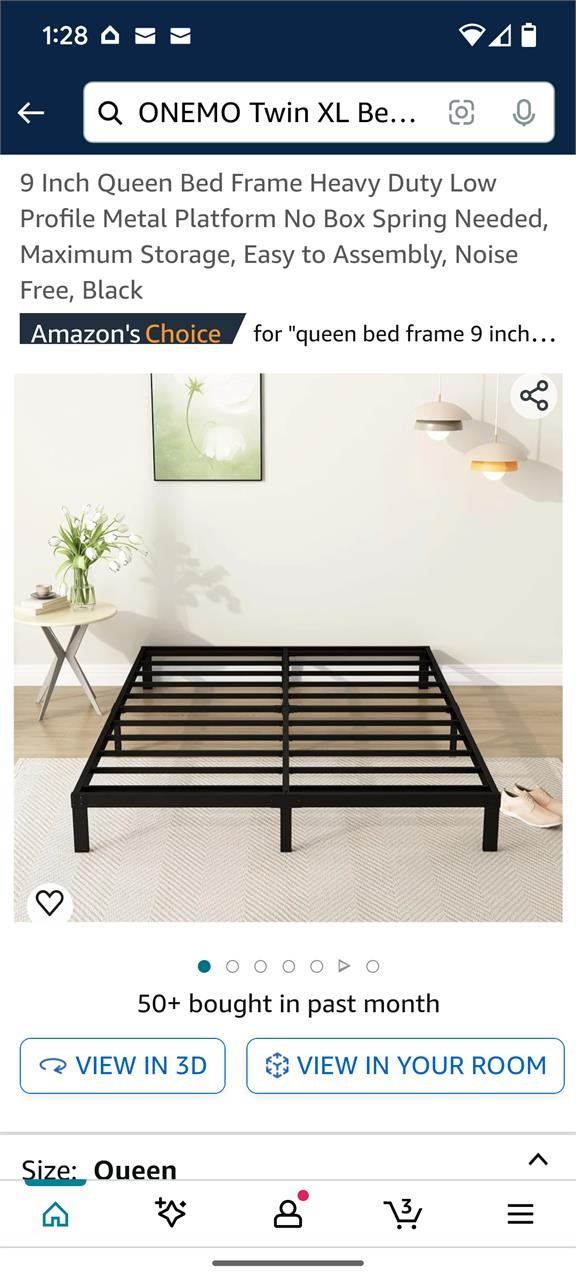 DiaOutro heavy duty 9 inch bed frame