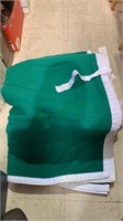 Large size green wool horse blanket, with some