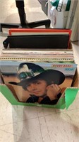 Box lot of record albums, including some country