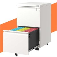 FLIXELIO 2-Drawer Mobile File Cabinet with Lock,Sm