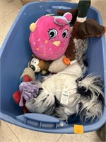 Tote of Stuffed Animals Misc