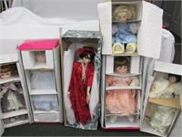 (6) LARGE COLLECTIBLE DOLLS: