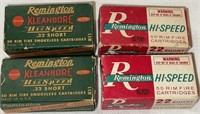 Vintage Remington Hi-Speed 22 short -2 boxes 50