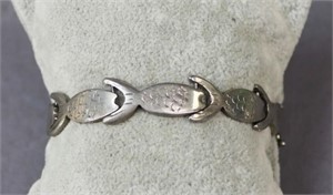 Sterling Fish Bracelet