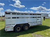 1991 Featherlite 16 Stock Gooseneck