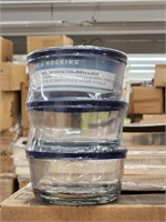 (114x) Anchor Hocking 3pk Glass Containers