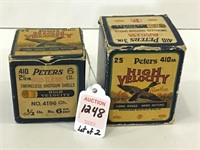 Lot of 2 Older Peters High Velocity 410 Ga.