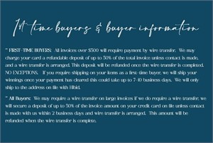 1st Time Buyers w/D&C & Buyer Information