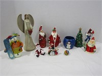 Christmas D?cor--Santa, Angels, Small Figures,