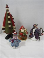 Holiday Decor Lot--Jim Shore Santa, Snowmen, and