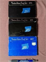 1972, 1973, 1974 U.S. Proof Sets