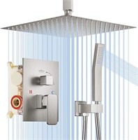 Shower System, HotQing 12 Inches Ceiling Mounted S