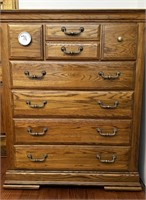 7-Drawer Oak Dresser