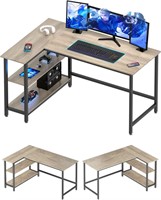 WOODYNLUX L Desk - 43  Office/Gaming  Gray