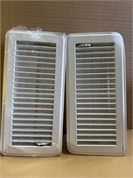 Lot Of 2 White Air Conditioner Duct Grille Cover