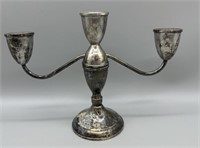Sterling Silver Weighted 3-Arm Candelabra