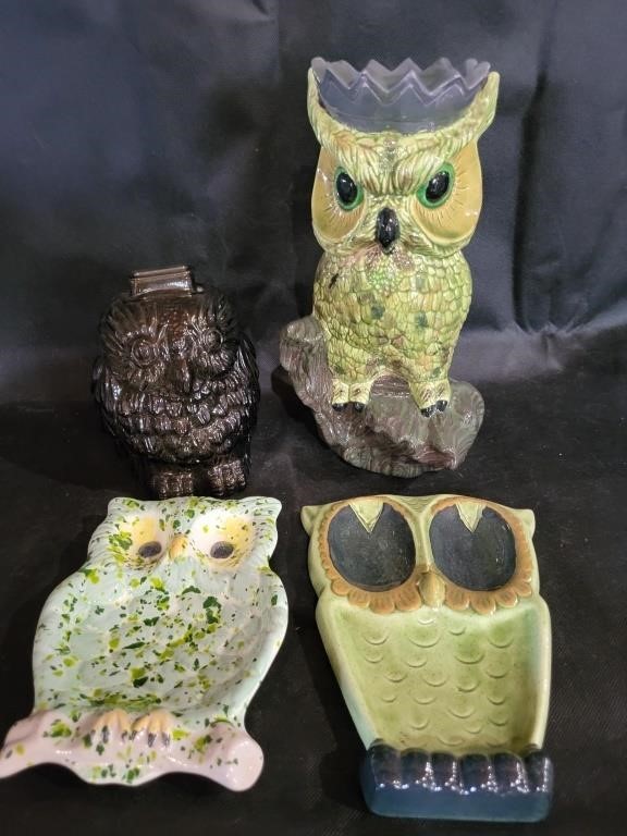 VTG Wise Owl & Hobbyist Owl Ceramics