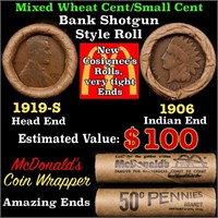 Small Cent Mixed Roll Orig Brandt McDonalds Wrappe