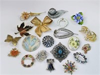 20 Vintage Brooches: BSK, Marboux, Hobe & More