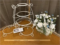 Display stand and flowers