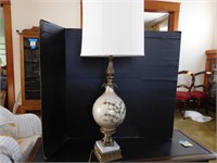 Ornate Table Lamp-43" Tall w/Shade