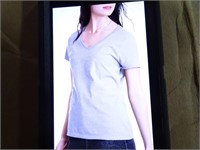 Ladies Hanes Silver Heather Gray T-Shirt - 330x