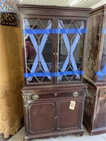 2-Door China Cabinet 33"L x 15"W x 68"H As Is