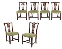 Chippendale Style Dining Chairs - Six