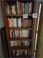 5 shelves of assorted books