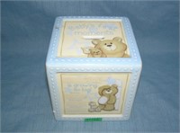 Baby's first moments cube bank by Gund
