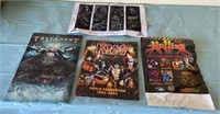W - 4 SIGNED HEAVY METAL GROUP PRINTS