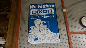 We Feature Dixon ZTR Mowers Metal Sign
