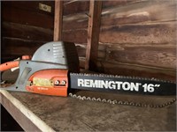 Remington 16 inch electric chainsaw, runs