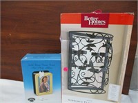 Brass Photo Frame + Wall Sconce - Both NEW