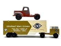 Vintage Ralston United Van Lines Metal Toy Truck