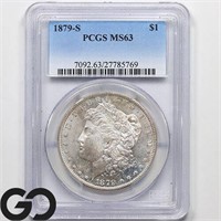 1879-S Morgan Silver Dollar, PCGS MS63