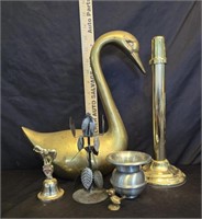Brass Swan, Candlestick, Candle Holders & More