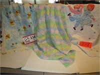 Three Hand Made Baby Quilts